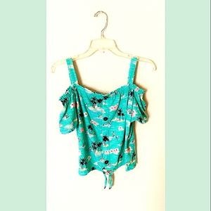 Dolphin Beach Turquoise Tank Top shirt